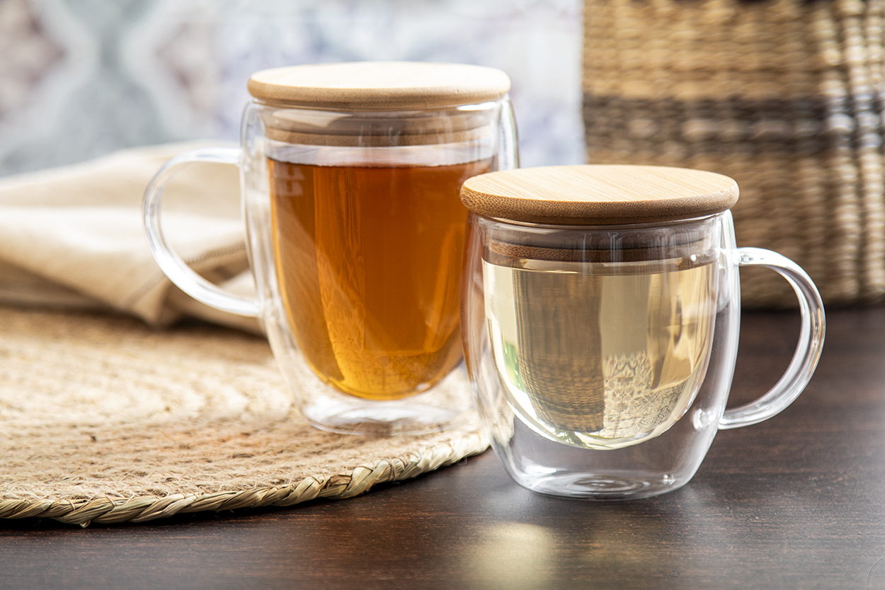 Grobina Tazza termica in vetro borosilicato