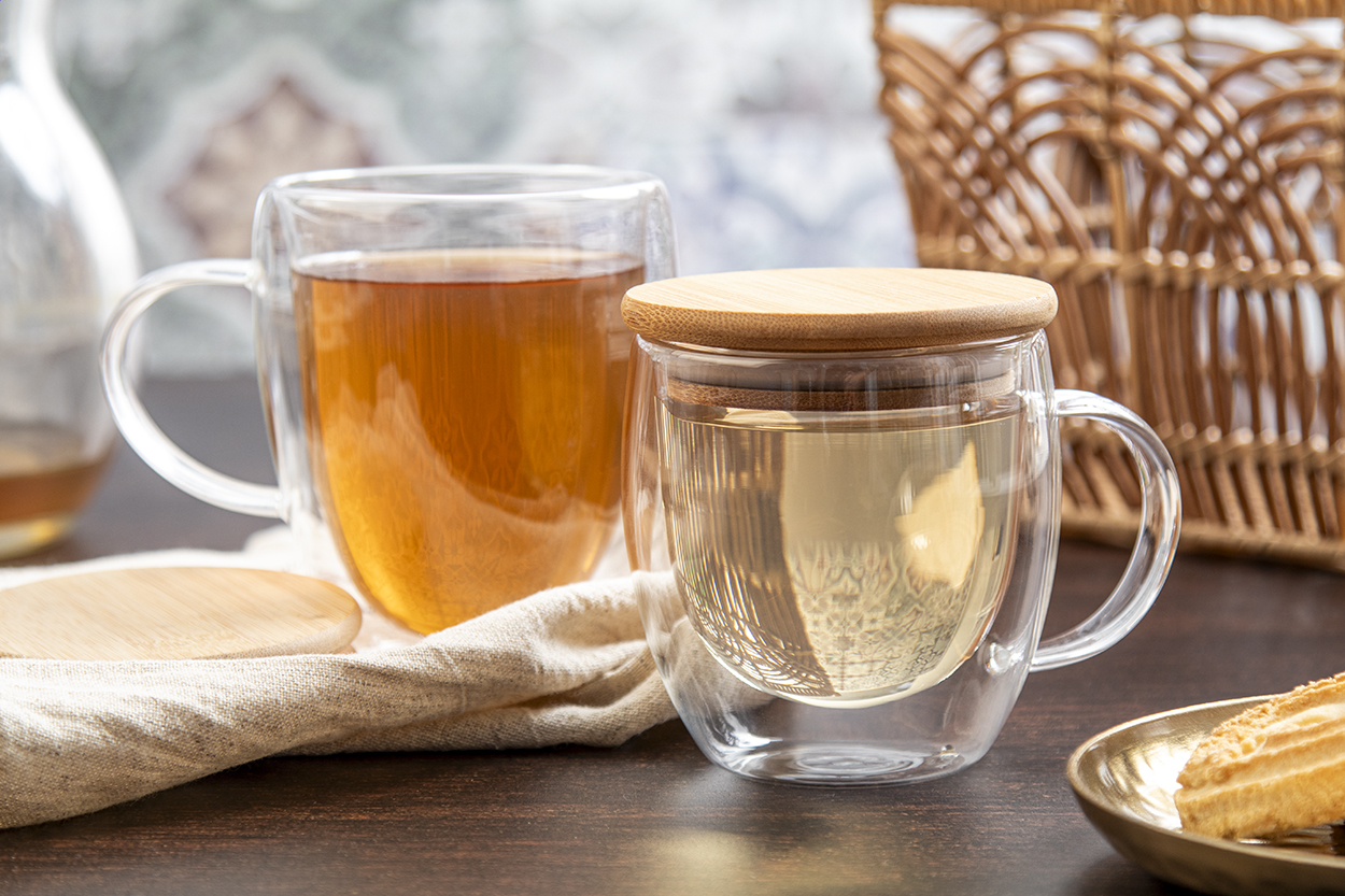 Grobina Tazza termica in vetro borosilicato