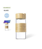 Personalised Nowsly bottle : Glass bottle with mobile holder and eco-friendly design