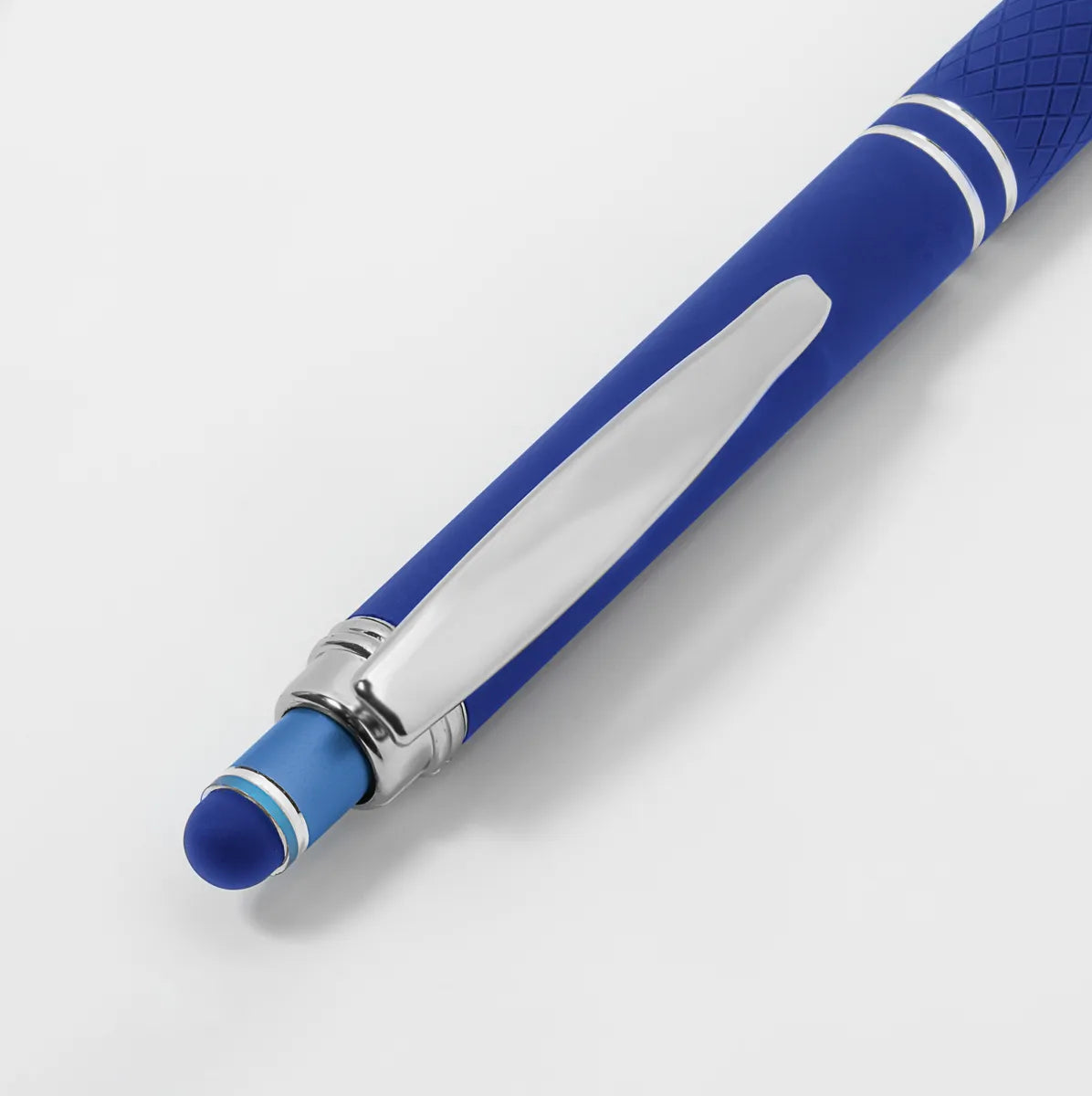 Engraved Bright Soft Touch Diamond Stylus Gel Pen