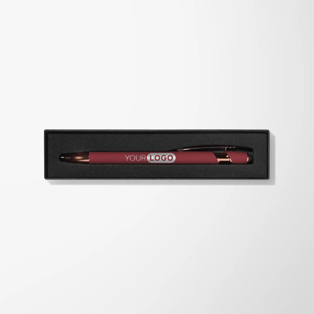 Engraved Alpha Pen with Rose Gold Trim in Thank You Box