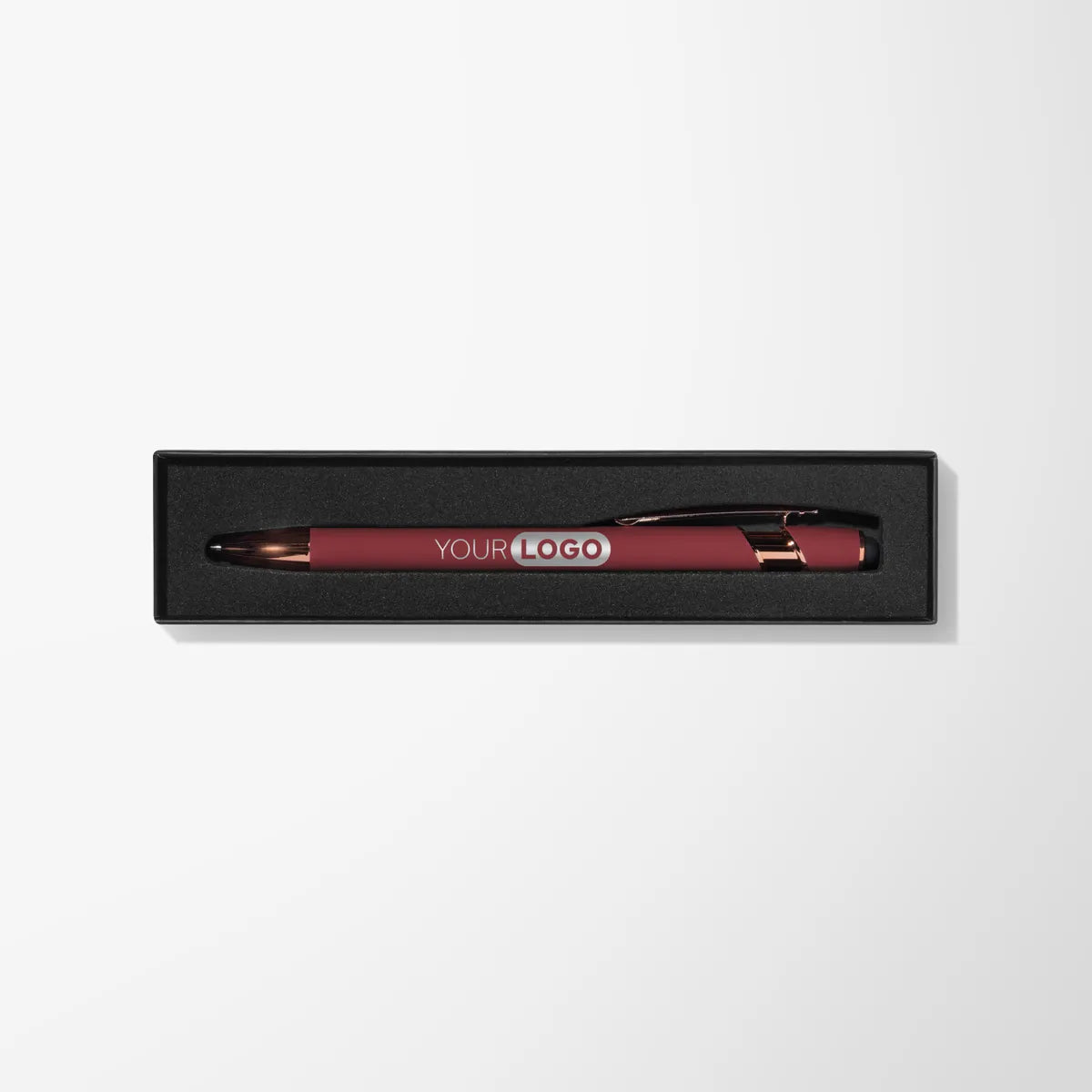 Engraved Alpha Pen with Rose Gold Trim in Thank You Box