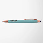 Full Color Coastal Basilia Pen with Rose Gold Trim