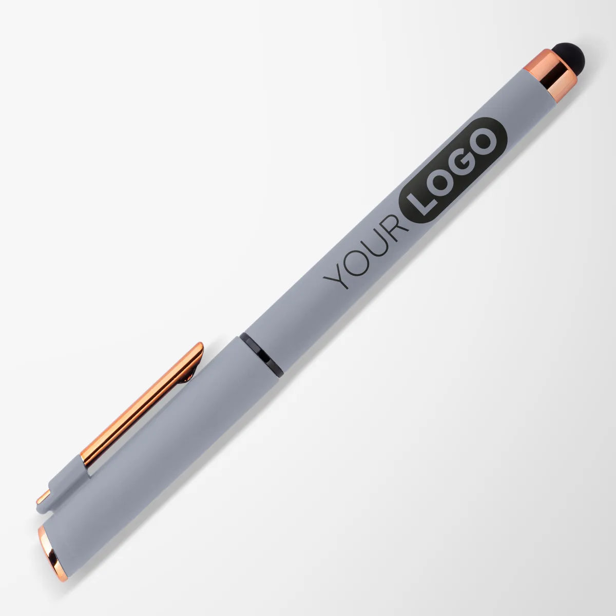 Monroe Gel Stylus Pen with Rose Gold Trim