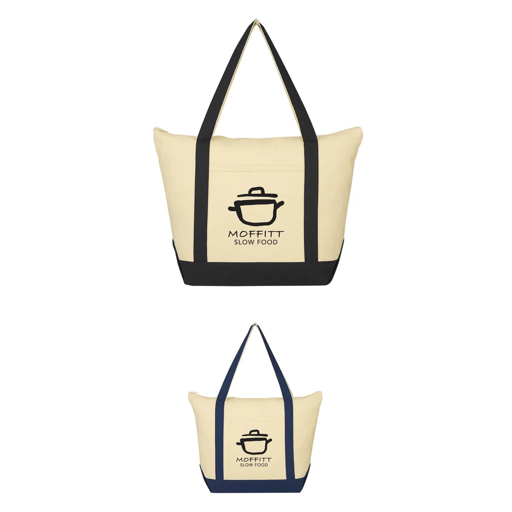 Folksy 12 oz. Cotton Canvas Tote Bag