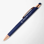 Engraved Square Daria Pen with Rose Gold Trim