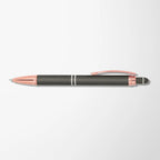 Mineral Soft Touch Diamond Stylus Pen with Rose Gold Trim