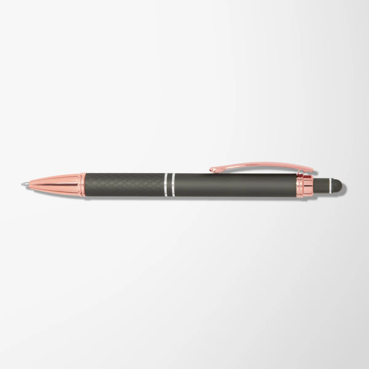 Mineral Soft Touch Diamond Stylus Pen with Rose Gold Trim