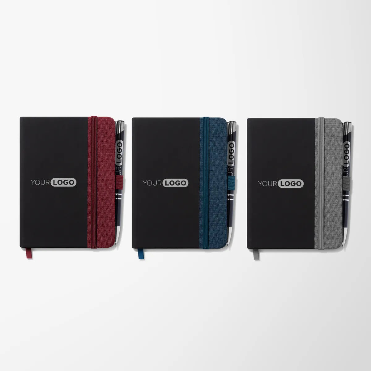 4"x 5.7" Recycled Linen Byron Notebook & Pen Set