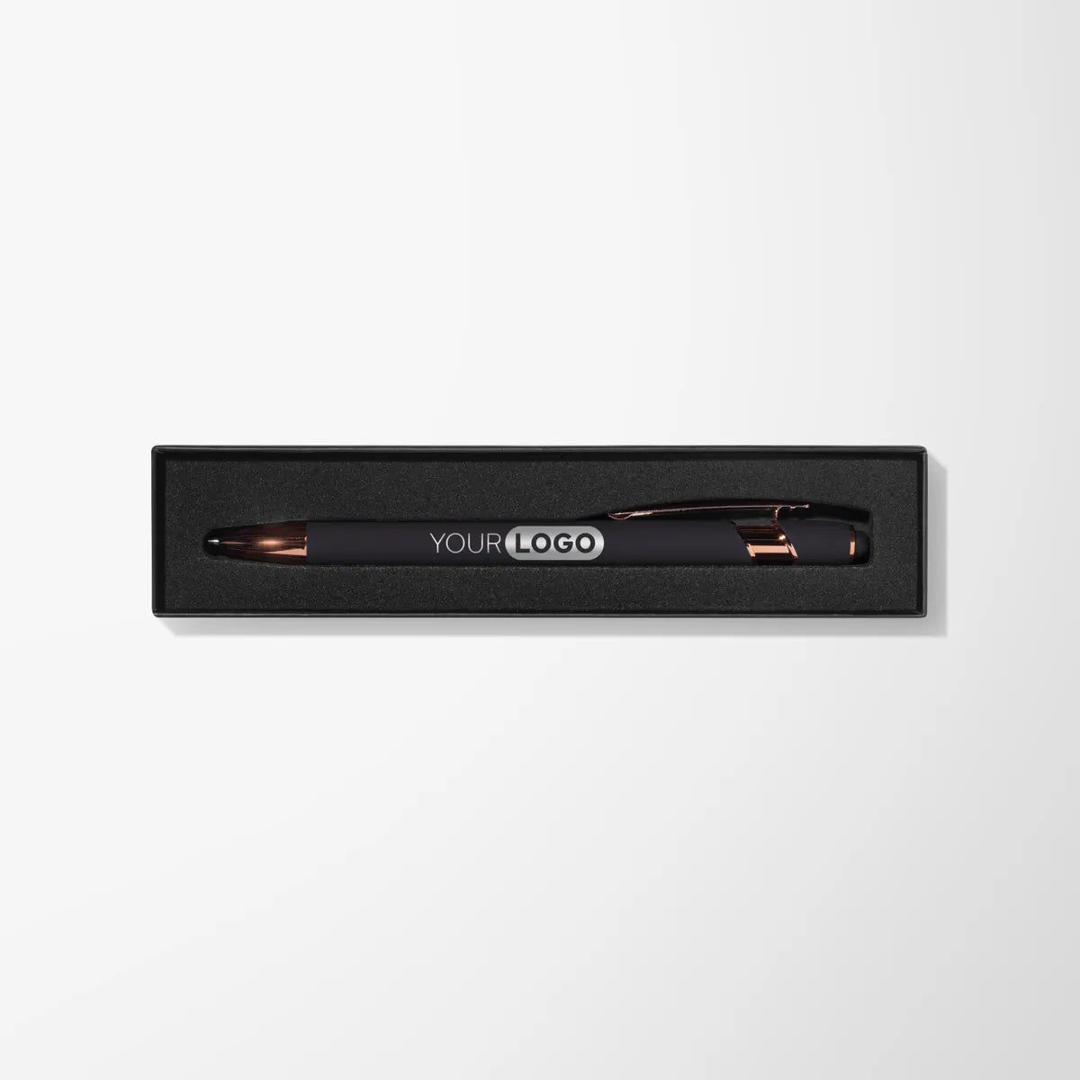 Engraved Alpha Pen with Rose Gold Trim in Thank You Box