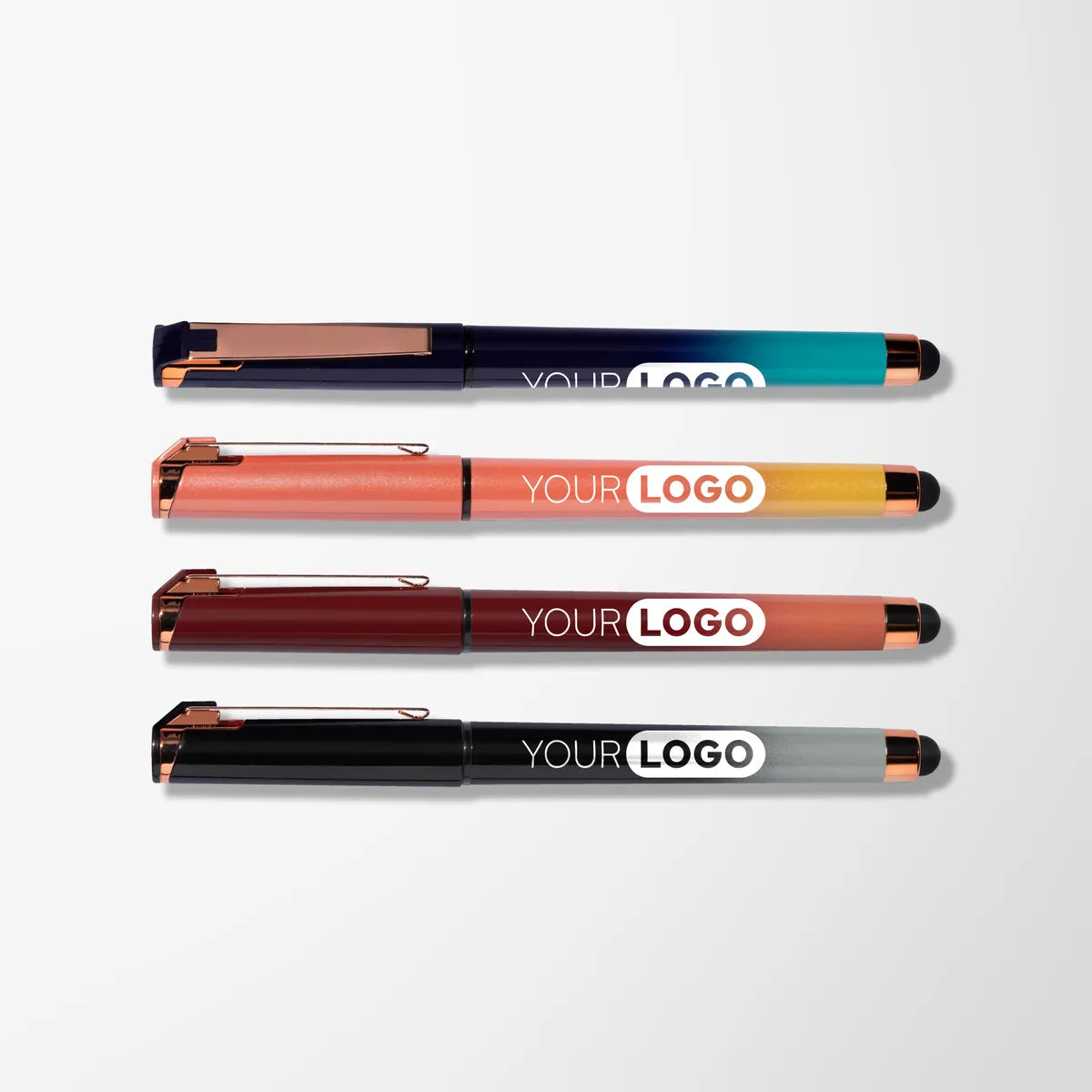 Ombré Hughes Gel Pen with Rose Gold Trim
