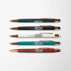 Engraved Soft Touch Joni Pen with Rose Gold Trim