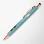 Full Color Coastal Basilia Pen with Rose Gold Trim