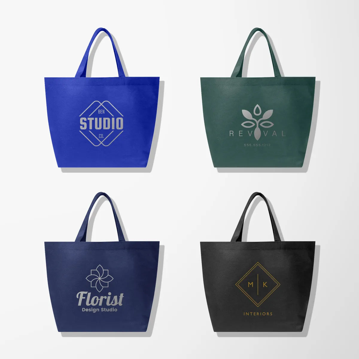 Budget Shopper Tote with Metallic Imprint