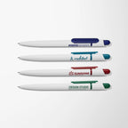 White Sunny Pen with Colored Trim