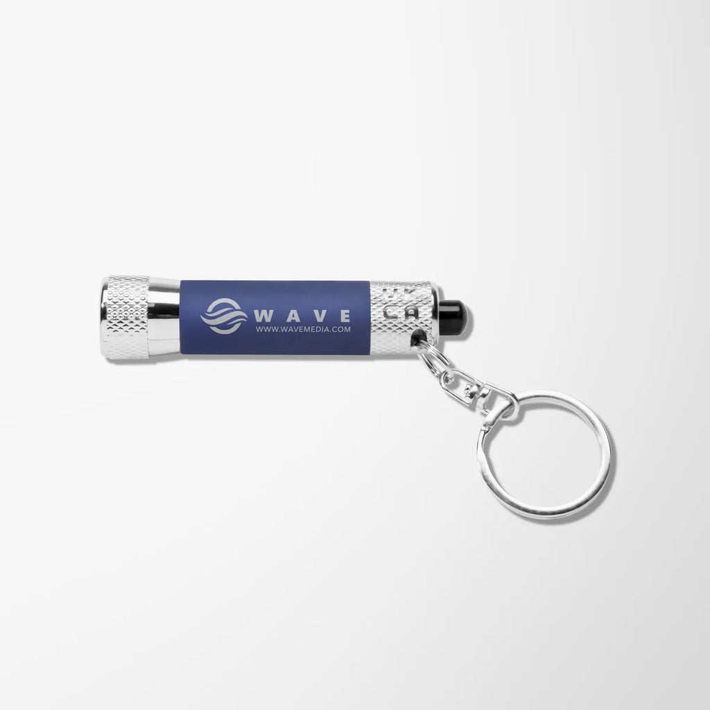 Soft Touch 3 LED Flashlight Keychain
