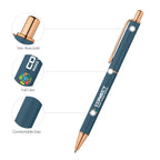 Full Color Mineral Capri Pen with Rose Gold Trim