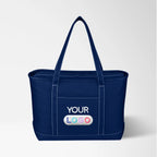 Embroidered Large Atlantis 24 oz. Cotton Canvas Yacht Tote
