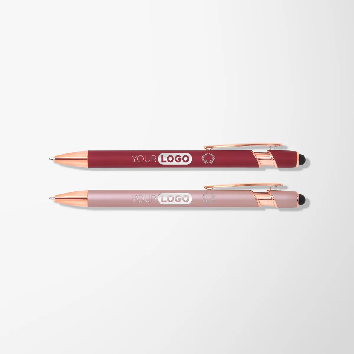Alpha Stylus Pen with Designs & Rose Gold Trim