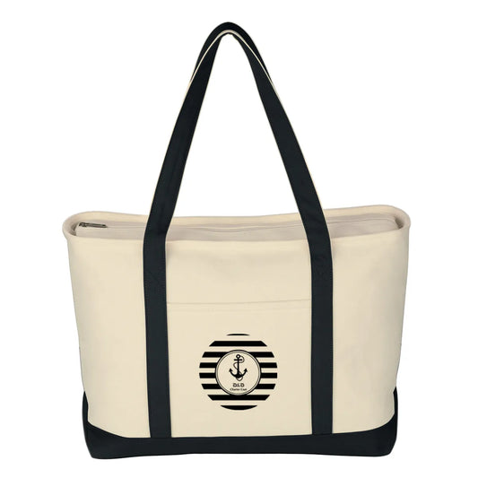 Large 24 oz. Cotton Canvas Boat Tote