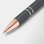 Full Color Mineral Alpha Pen with Rose Gold Trim