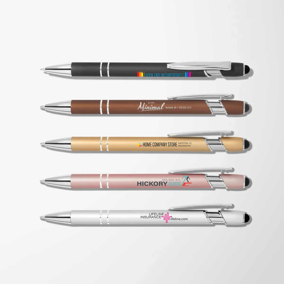 Full Color Mineral Alpha Metal Stylus Pen