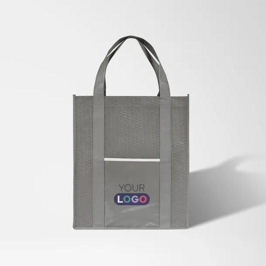 Full Color Wave Patterned Large Tote Bag