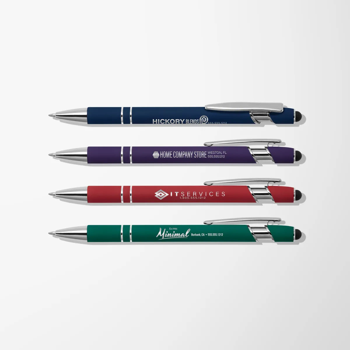 Engraved Alpha Soft Touch Pen with Stylus®