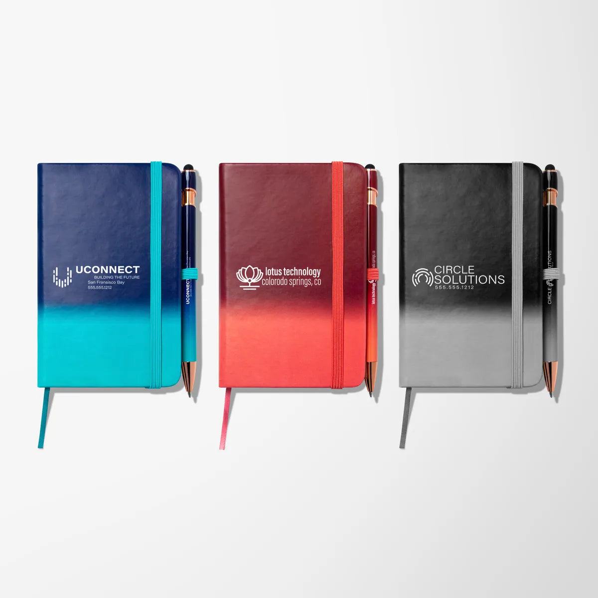 3.5"x 5.5" Ombré Notebook & Pen Set
