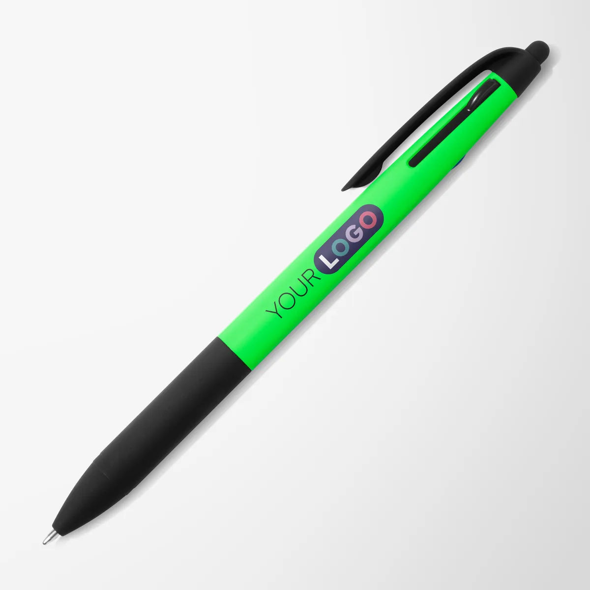 Full Color Neon Recycled Jolt 3-Ink Stylus Pen