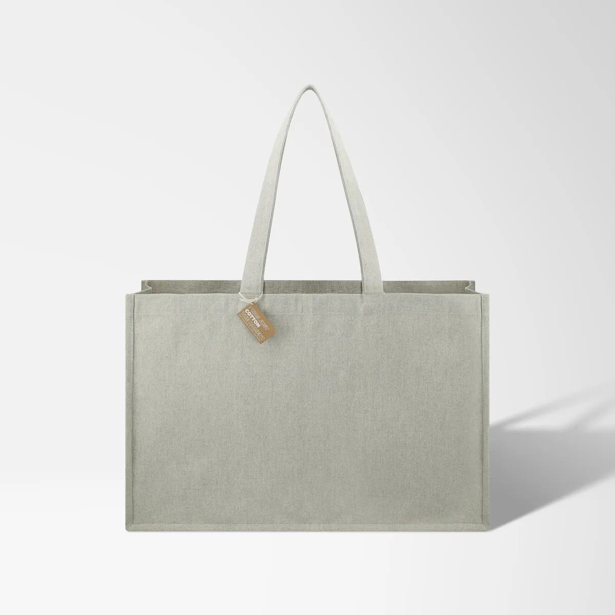 Full Color Repose 10 oz. Recycled Cotton Shoulder Tote Bag