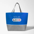 Full Color Budget Shopper Tote with Gray Trim
