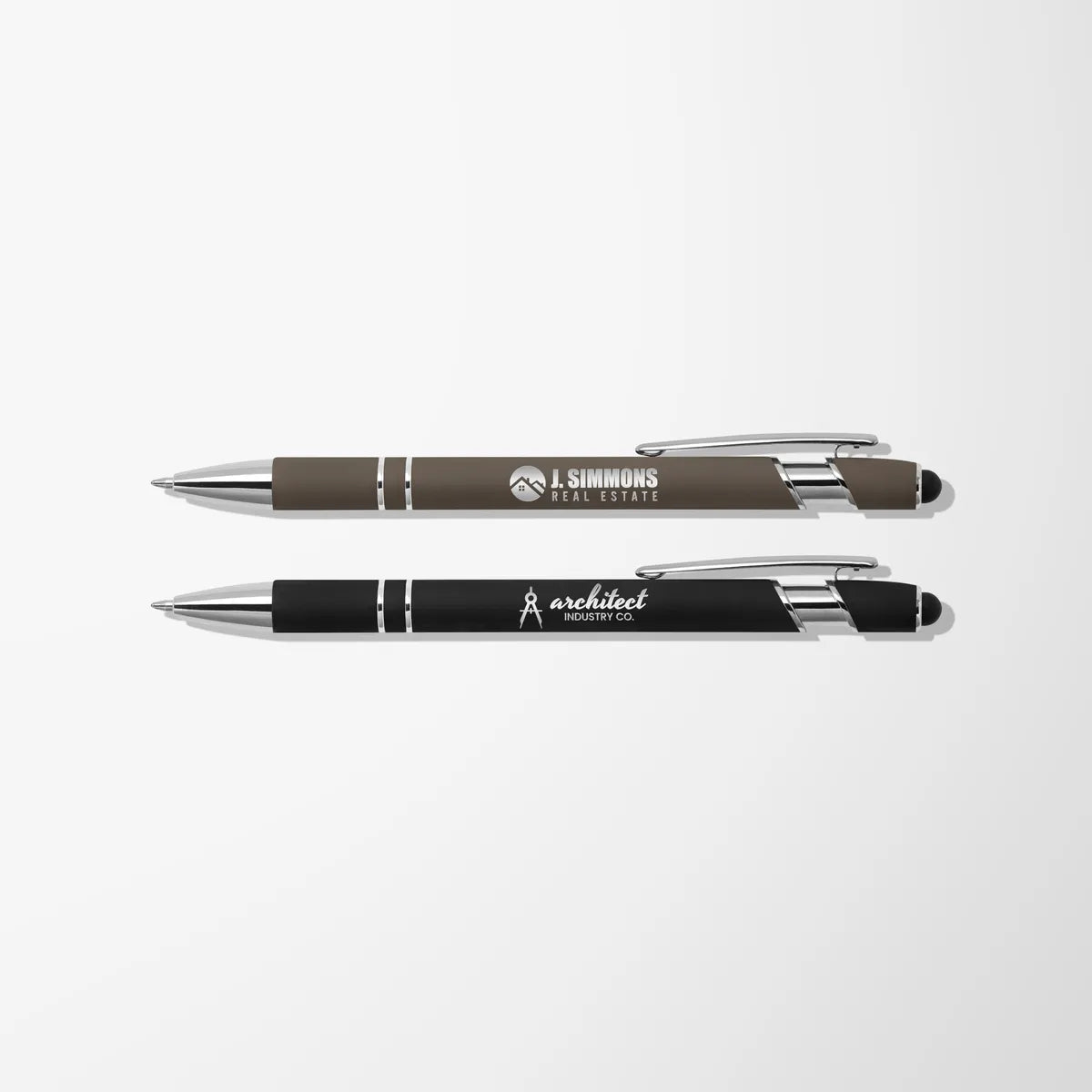 Engraved Alpha Soft Touch Pen with Stylus®