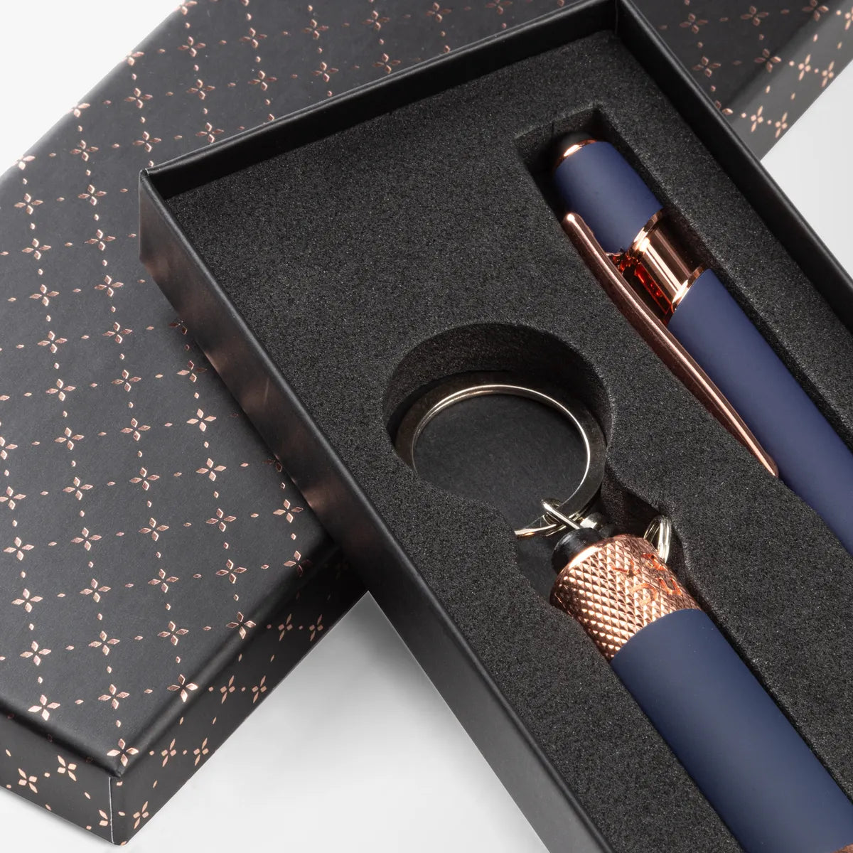 Rose Gold Alpha Gift Set in Criss-Cross Box