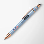 Full Color Patriotic Pearlized Gyro Fidget Stylus Pen