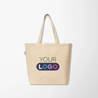 Full Color Budget 5 oz. Recycled Cotton Shopper Tote
