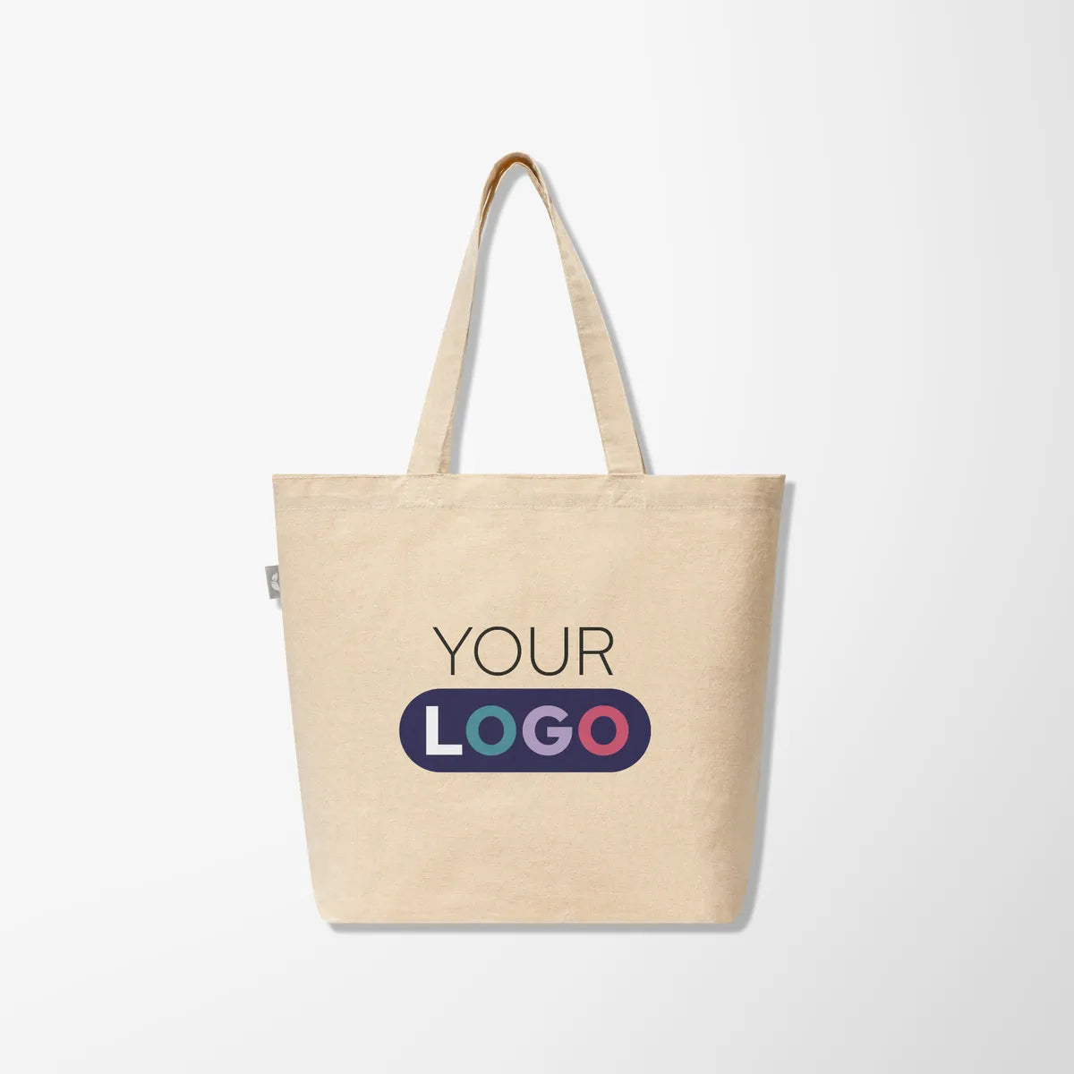 Full Color Budget 5 oz. Recycled Cotton Shopper Tote