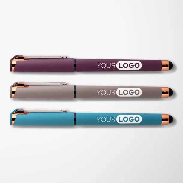 Coastal Hughes Gel Pen with Rose Gold Trim