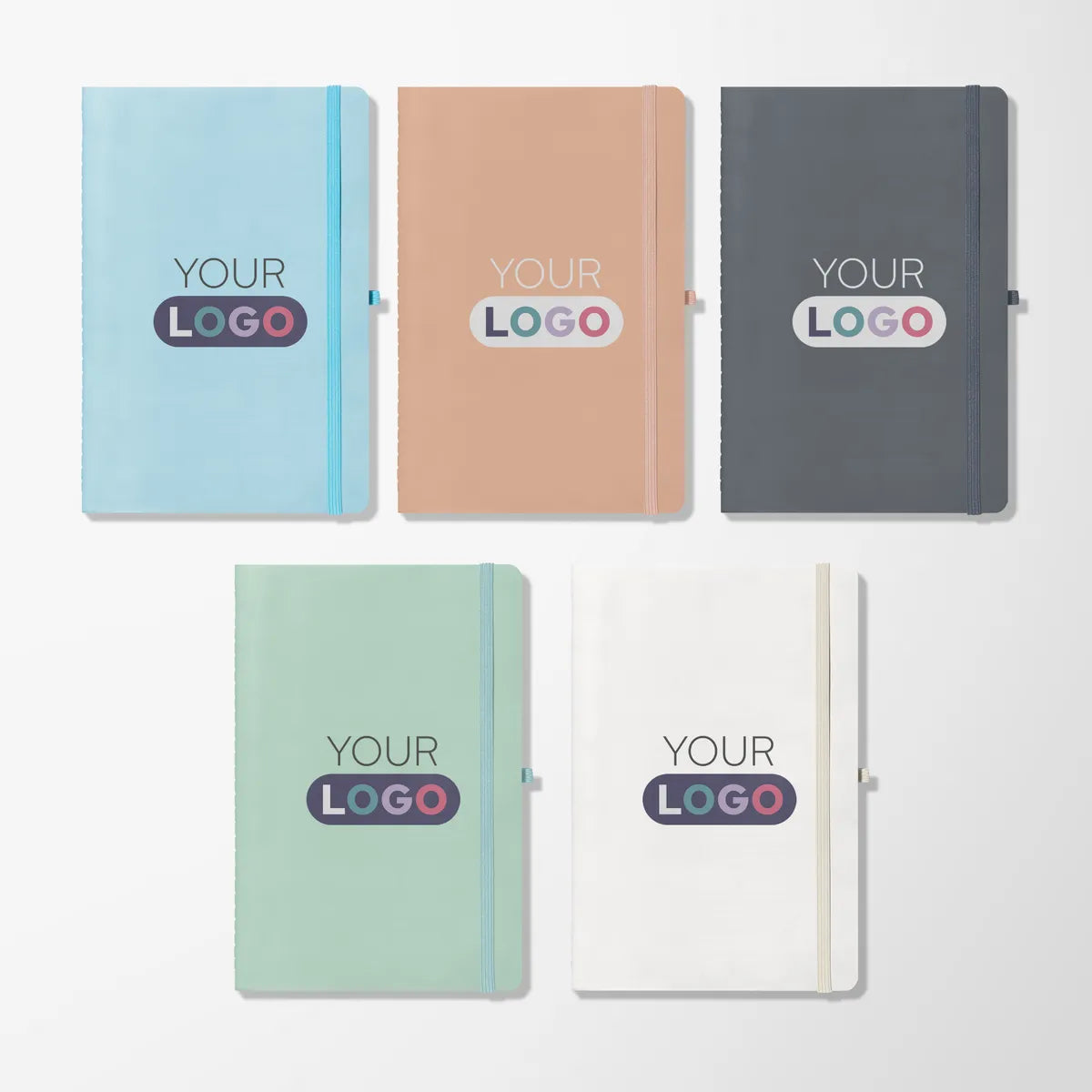 Full Color 5.7"x 8" Soft Touch Stone Paper Notebook