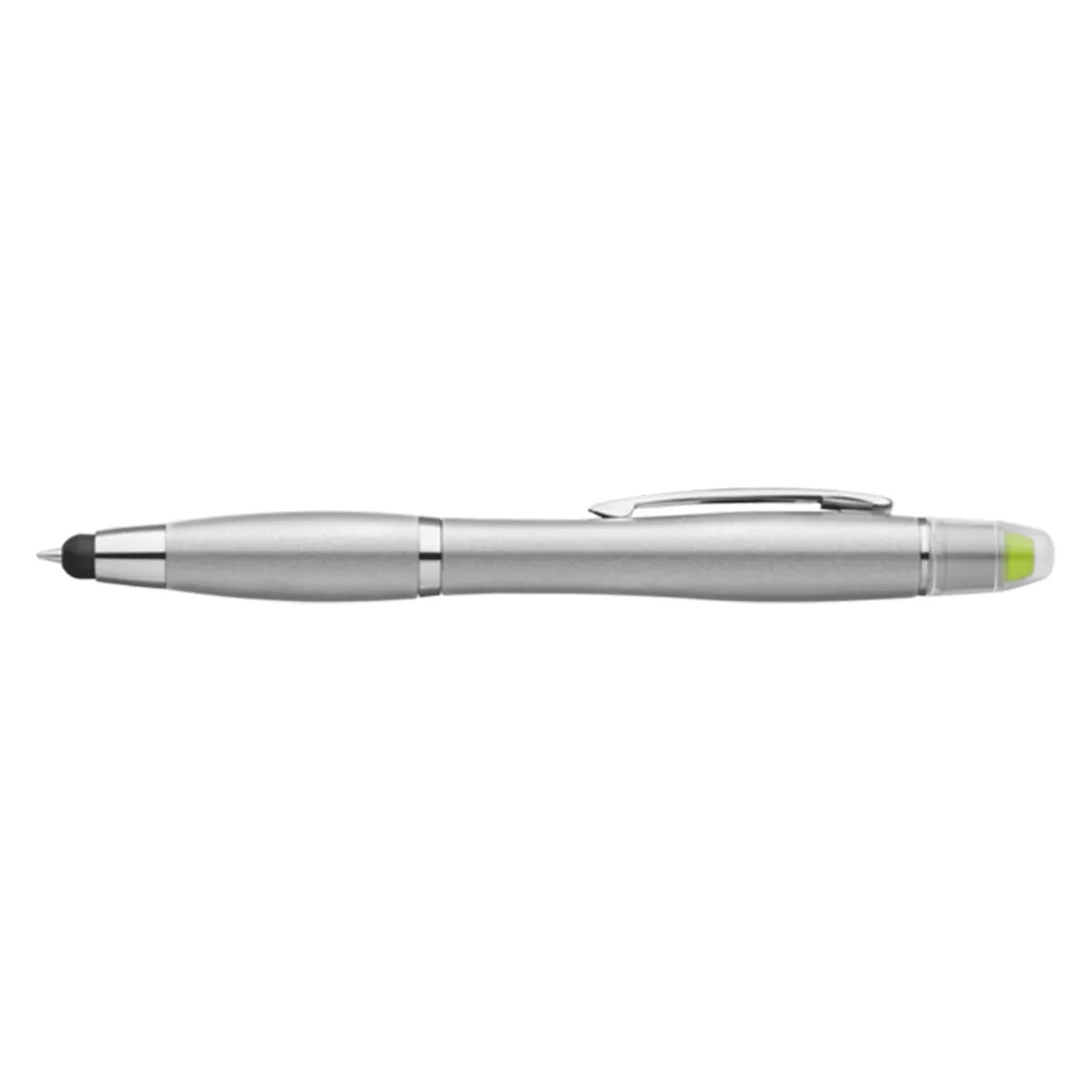 Curvaceous Metallic Stylus Pen/Highlighter