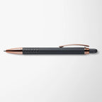 Engraved Mineral Diamond Stylus Pen with Chevron Grip