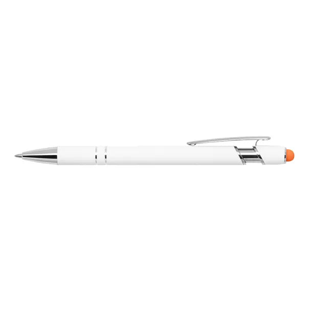 Full Color White Alpha Soft Touch Stylus Pen