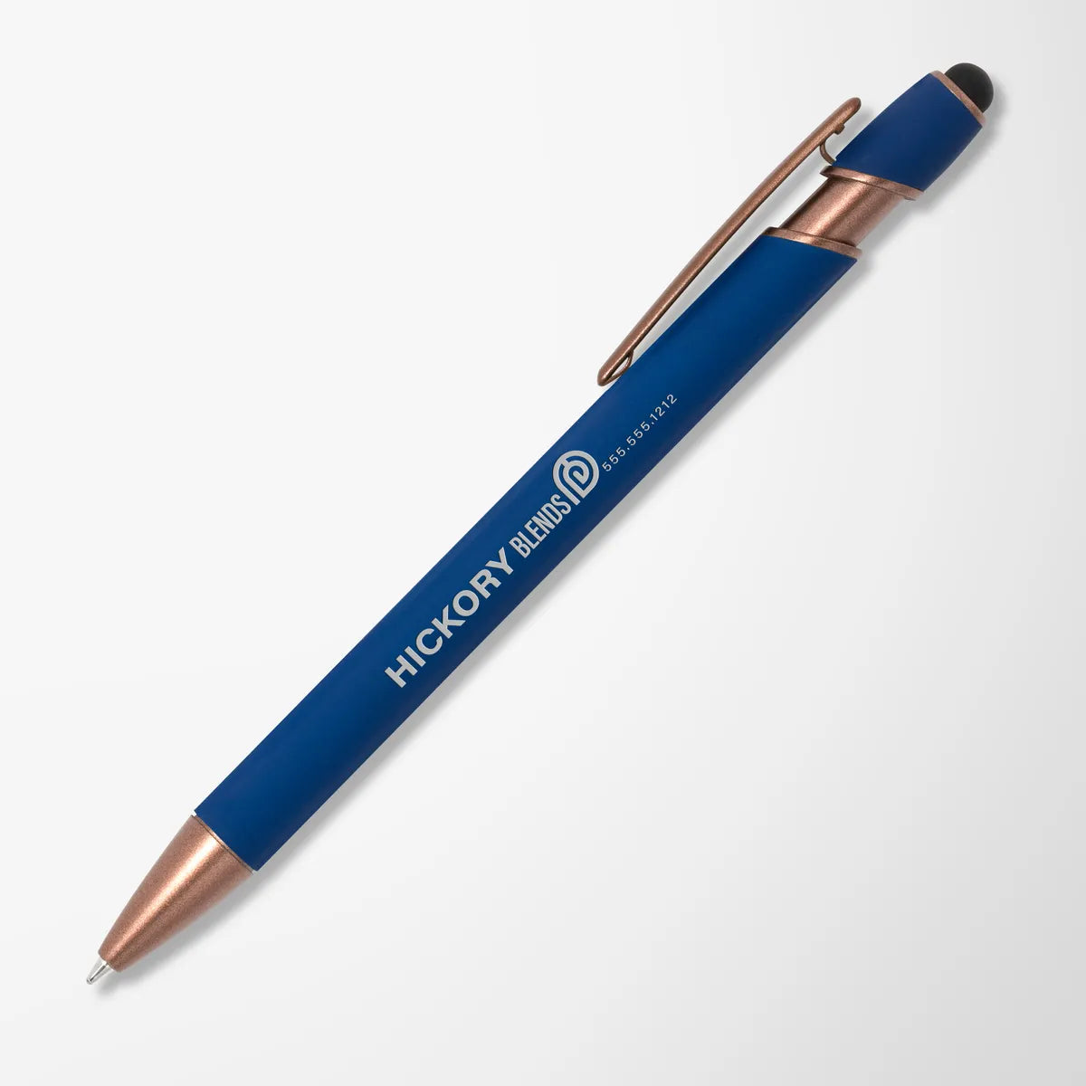 Alpha Soft Touch Stylus Pen with Bronze Trim