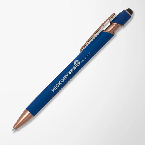 Alpha Soft Touch Stylus Pen with Bronze Trim
