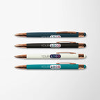 Full Color Soft Touch Joni Stylus Pen with Rose Gold Trim