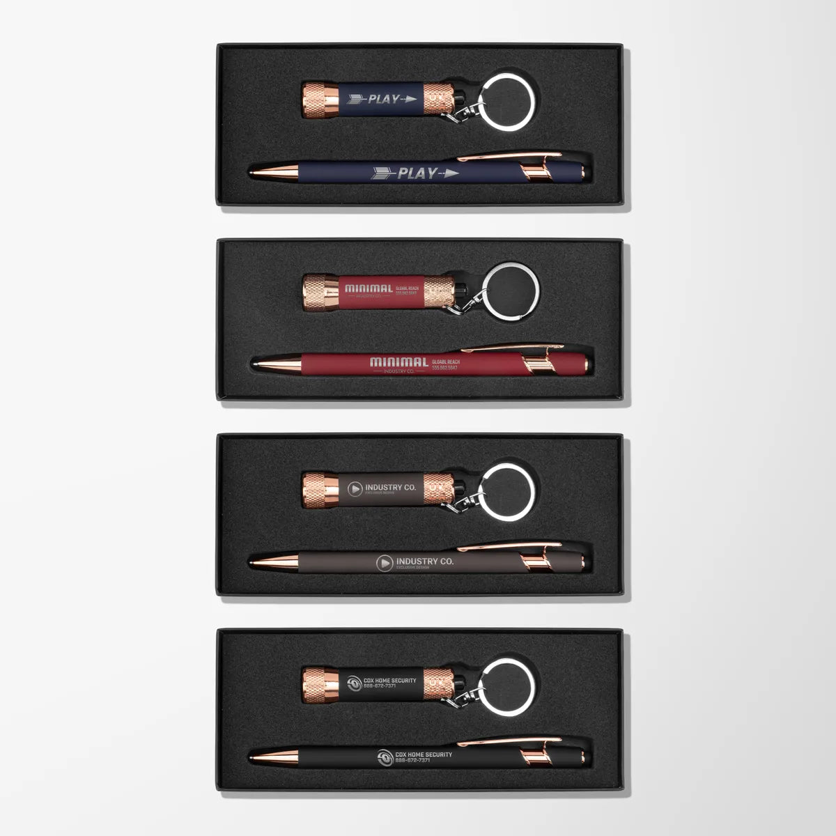 Rose Gold Alpha Gift Set in Criss-Cross Box