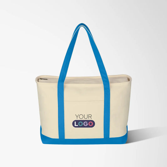 Full Color Large Lana 24 oz. Cotton Canvas Boat Tote
