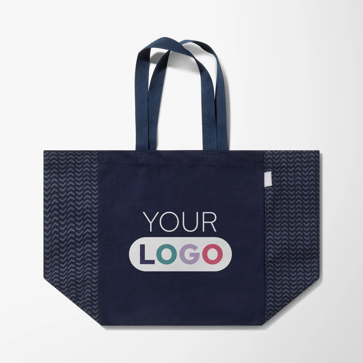 Full Color Hudson 7 oz. Recycled Cotton Shopping Tote