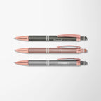 Mineral Soft Touch Diamond Stylus Pen with Rose Gold Trim