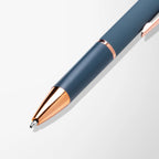 Engraved Mineral Triangle Viera Pen with Rose Gold Trim